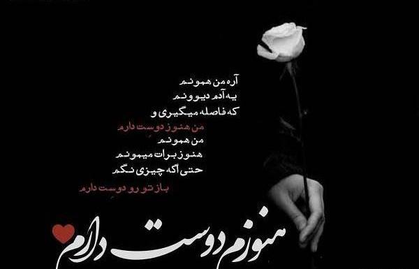 عکس نوشته دوست دارم ولی روم نمیشه بهت بگم