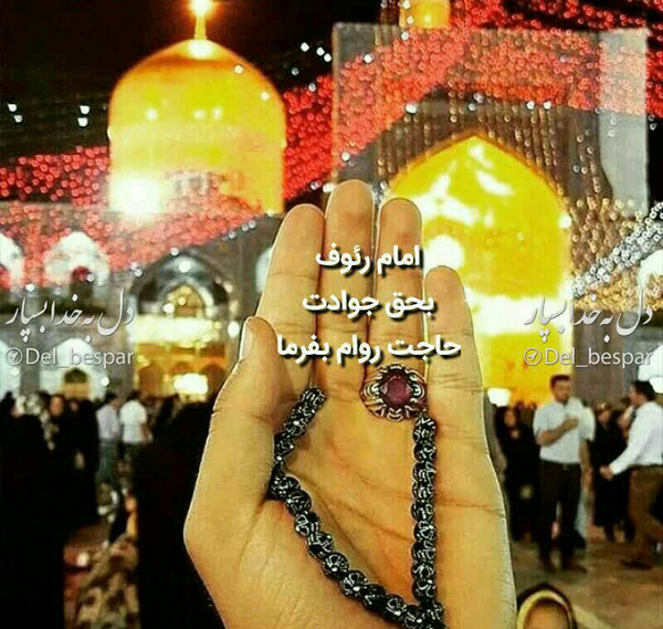 عکس نوشته یا امام رضا حاجت روام کن