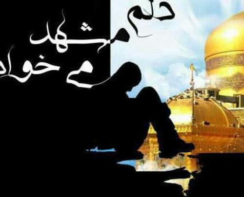 عکس نوشته یا امام رضا دلم خیلی گرفته