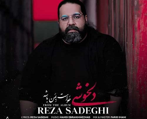 عکس نوشته اهنگ گمونم رضا صادقی