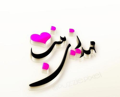 عکس نوشته شده زینب