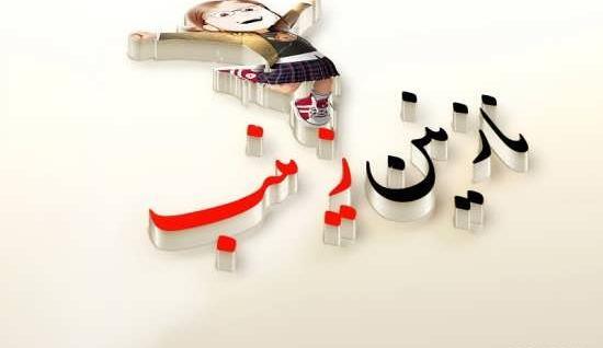 عکس نوشته شده زینب