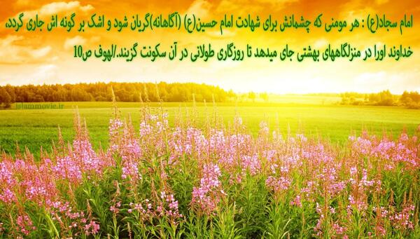 عکس نوشته از سخنان امام سجاد