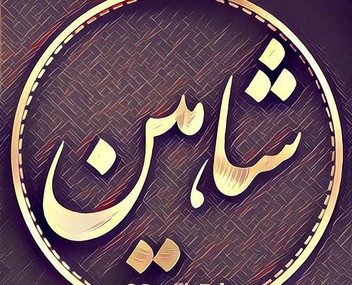 عکس نوشته اسم شاهین