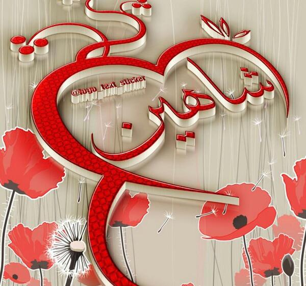 عکس نوشته تولد شاهین