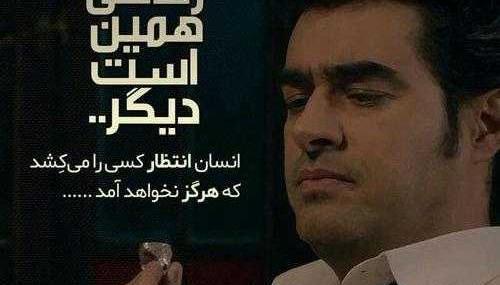 عکس نوشته خنده دار شهاب حسینی