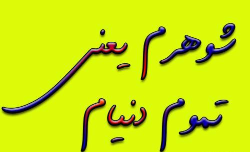 عکس نوشته علی دنیامه