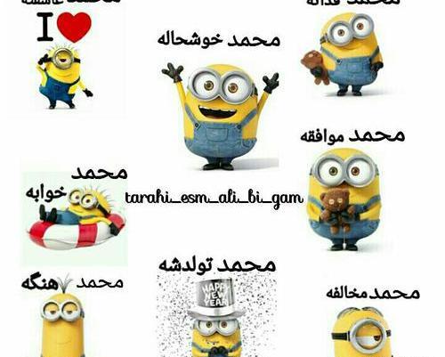 عکس نوشته محمد عاشقتم