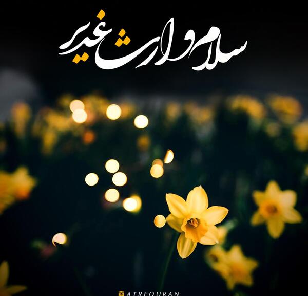 عکس نوشته مهدی وارث غدیر