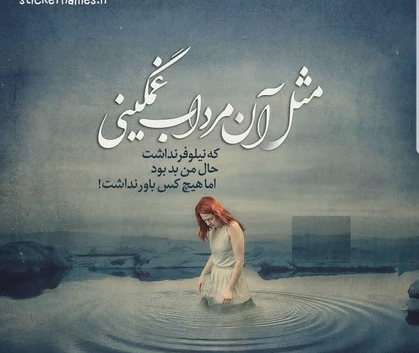 عکس نوشته درباره گل نیلوفر
