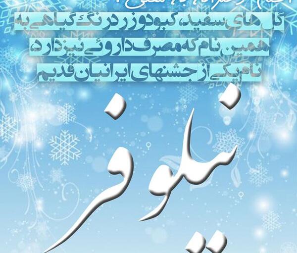 عکس نوشته اسم علی و نیلوفر