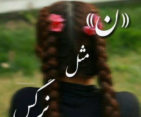 عکس نوشته اسم نرگس و محمد