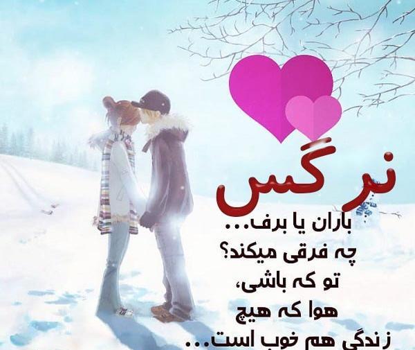 عکس نوشته درباره نرگس