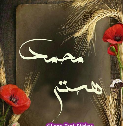 عکس نوشته هستی و محمد