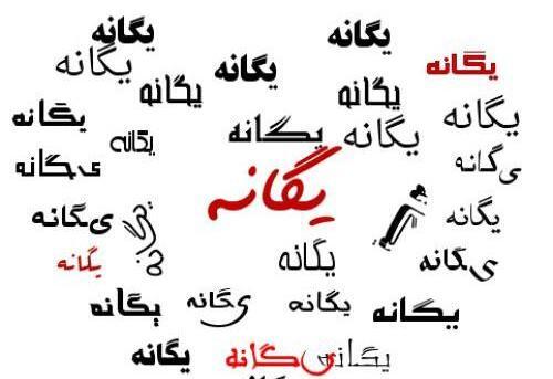 عکس نوشته یگانه عاشقتم