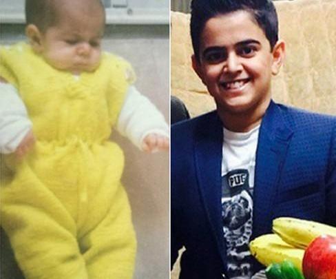 عکس بچه گی های امیر محمد متقیان