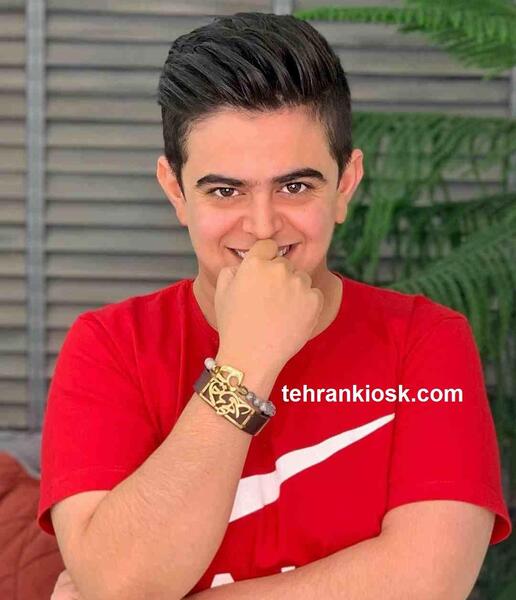 عکس امیر محمد و عمو پورنگ
