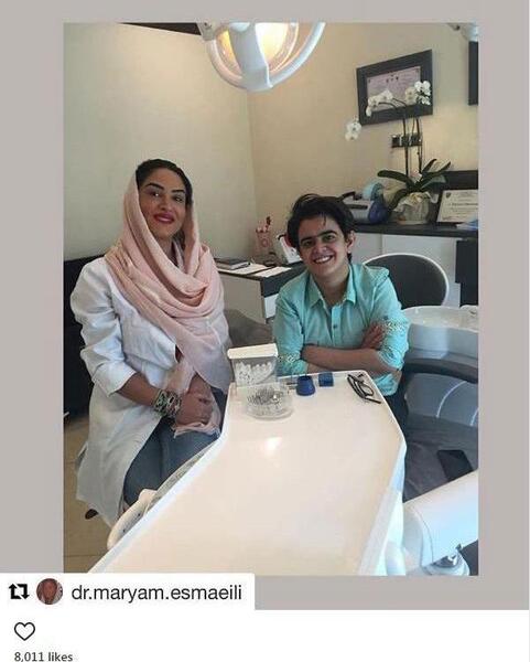 عکس امیرمحمد و مادرش