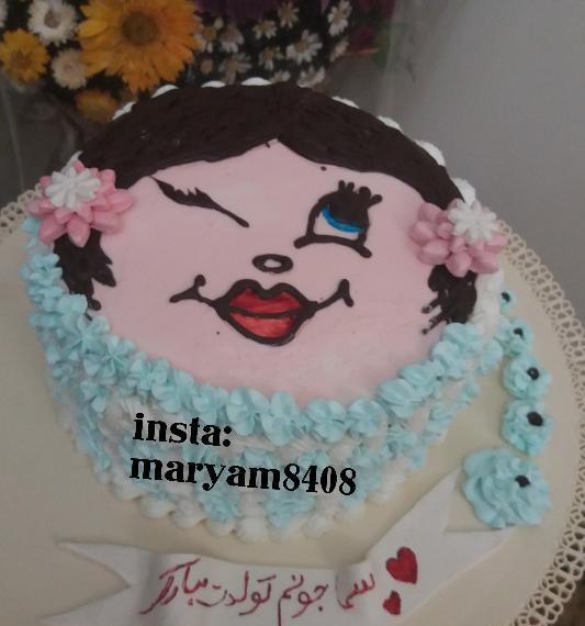 عکس کیک اسما جان تولدت مبارک