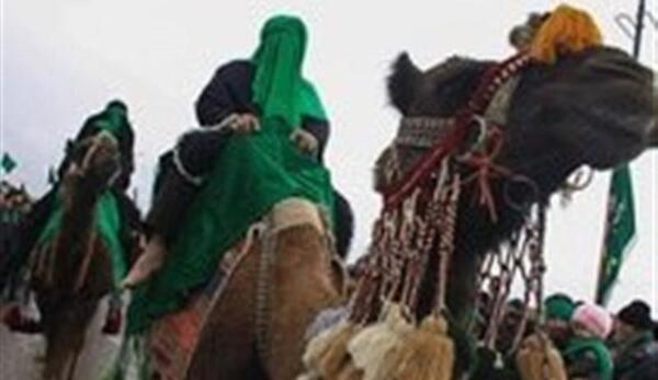 عکس ورود اسرا به کوفه