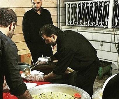 عکس غذا خوردن احسان علیخانی