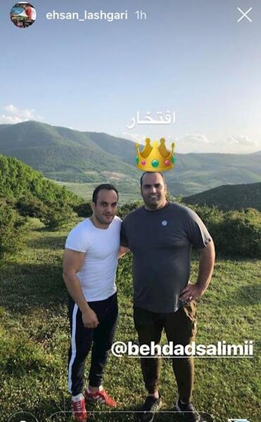عکس احسان لشگری و همسرش