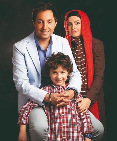 عکس امین رستمی خواننده و همسرش