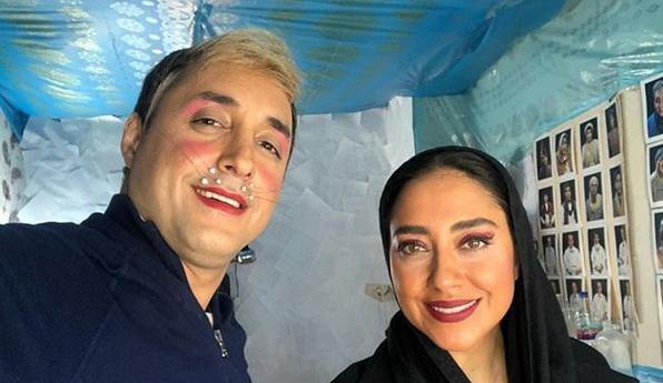 عکس امین رستمی با همسرش