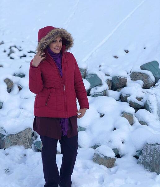 عکسهای آزاده آل ایوب وهمسرش