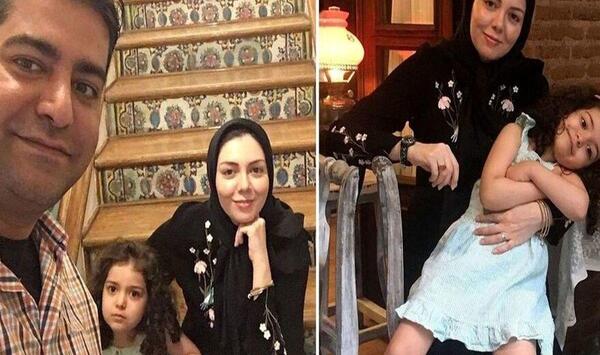 عکس آزاده و دخترش