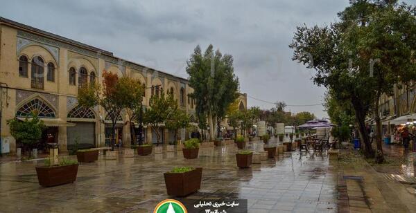 عکس باران قزوین