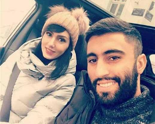 عکس بهنام برزای و همسرش
