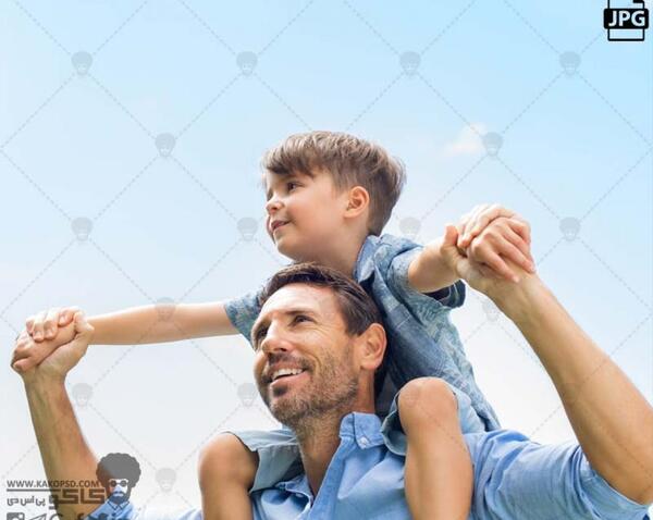 عکس پدر با بچه