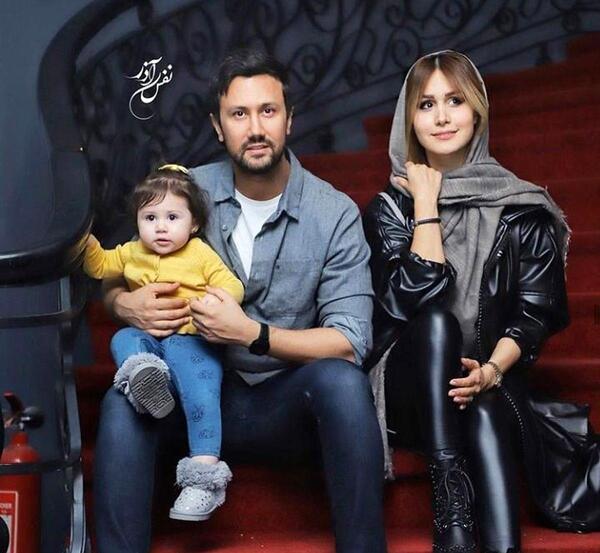 عکس پیمان طالبی و همسر