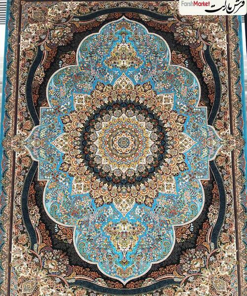عکس فرش پرهام سرمه ای