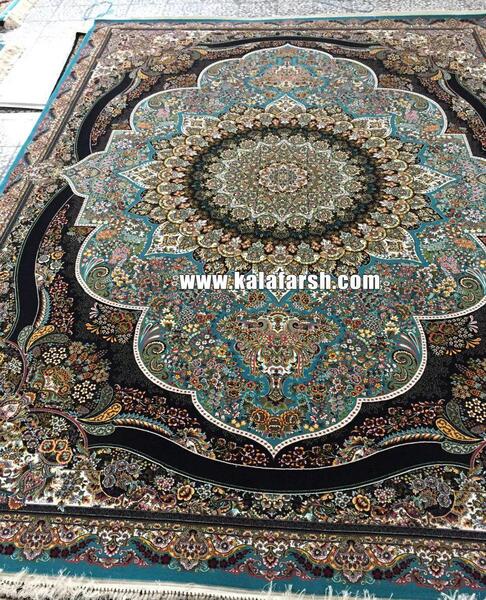 عکس فرش پرهام سرمه ای