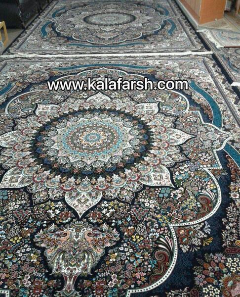 عکس فرش پرهام سرمه ای