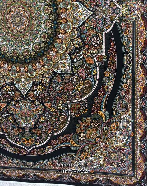 عکس فرش پرهام سرمه ای