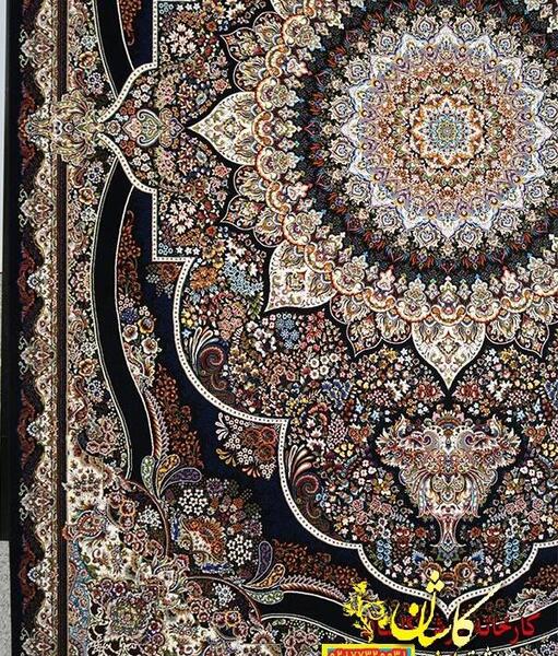 عکس فرش پرهام سرمه ای