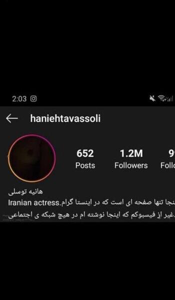 عکس لو رفته هانیه توسلی