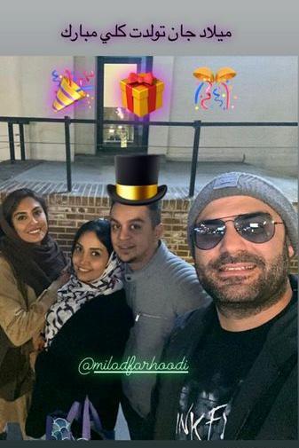 عکس حدیثه تهرانی با همسرش