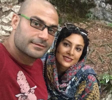 عکس حدیثه تهرانی با همسرش