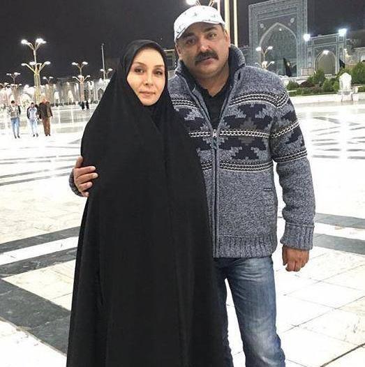 عکس حدیث فولادوند و همسرش و فرزندش