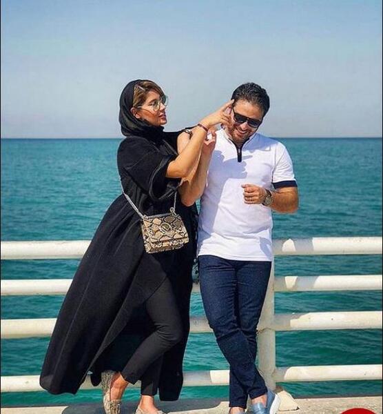 عکس حمید خندان وهمسرش