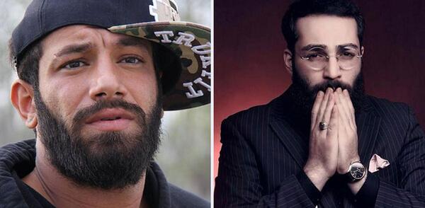 عکس حمید صفت با تتلو
