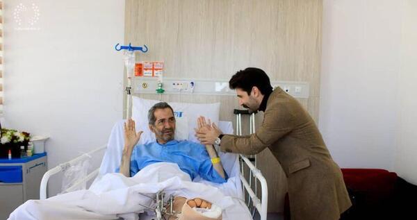 عکس حمید هیراد بیمارستان
