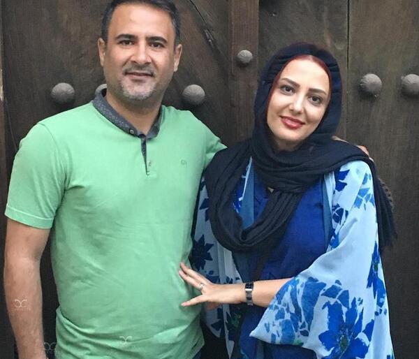 عکس حمیده مقدس زاده و همسرش