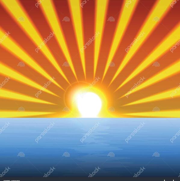 عکس تابش خورشید