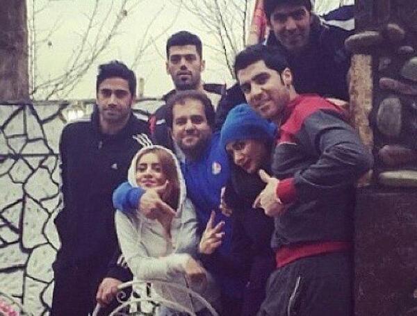عکس صدف خورشیدی و همسرش