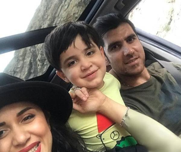 عکس صدف خورشیدی و همسرش